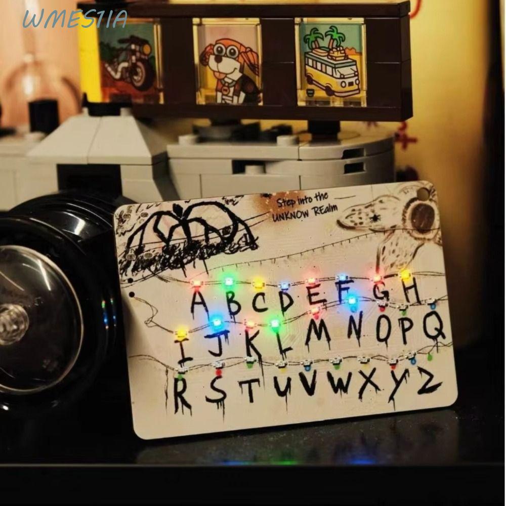 WMES1IA Stranger Things พวงกุญแจ, ภาพยนตร์ Merchandise ตัวอักษรการ์ดจี้ ...