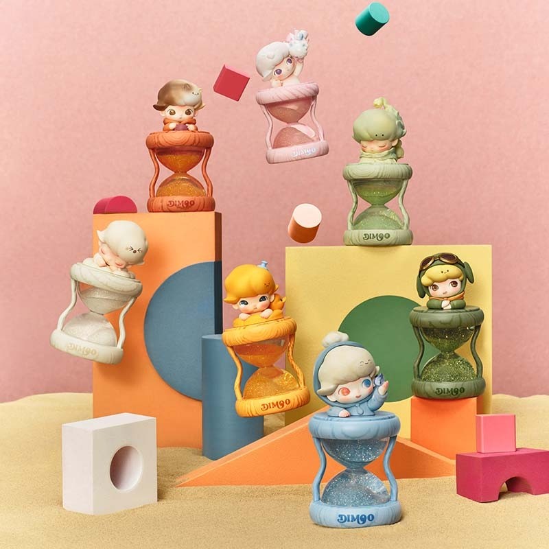 P POPMART DIMOO Limited Time Series-Luminous Hourglass Crystal Ball ...