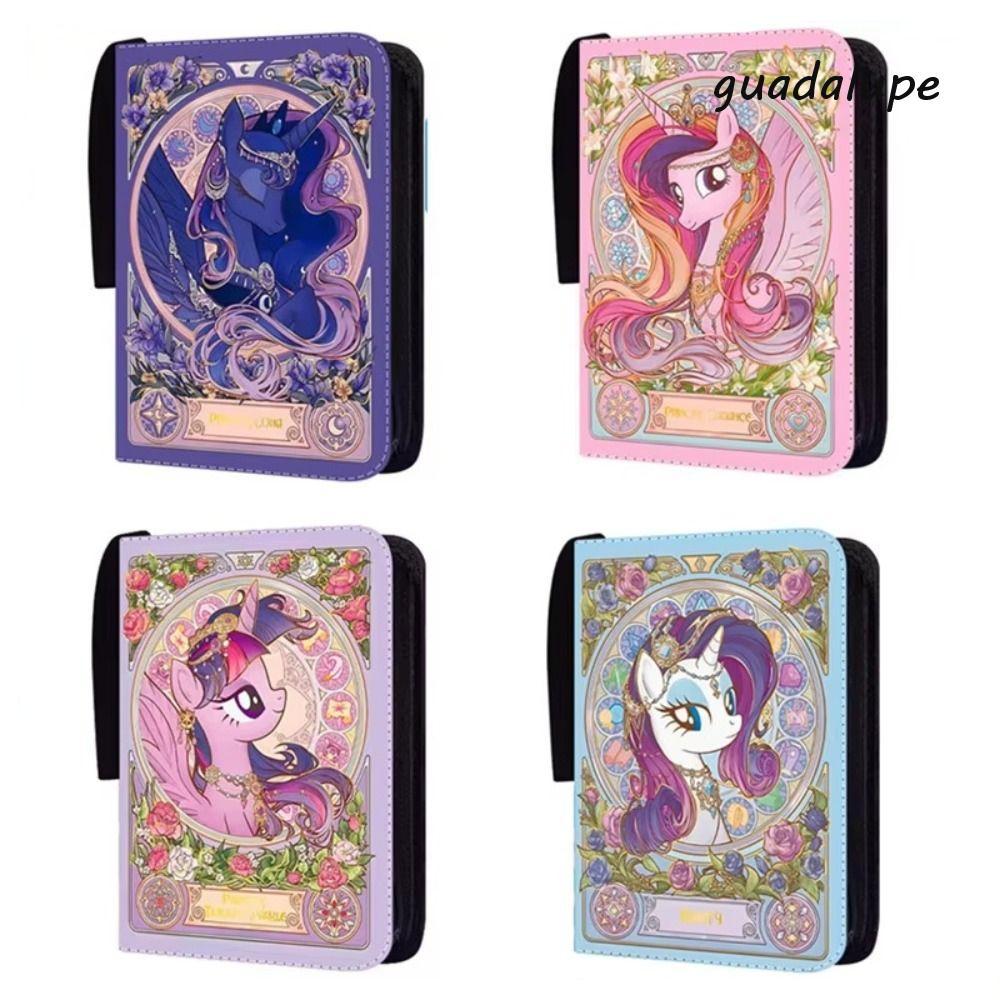 GUADALUPE การ์ดอัลบั้มหนังสือ, PU หนัง My Pony Card Binder Holder ...