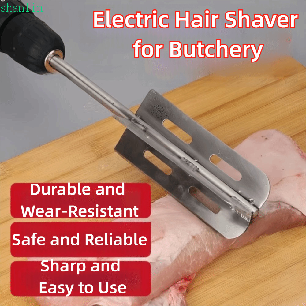 SHANLIN Hug Hair Scraper, สแตนเลสแบบพกพา Hog Trimmer, มือเครื่องมือ ...