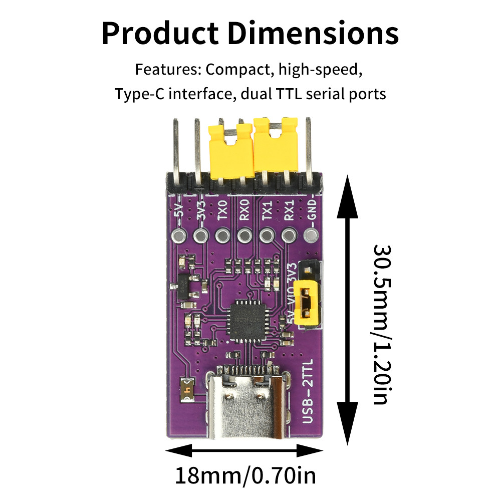DIYMORE USB ถึง 1/2/4/8 TTL โมดูลแปลงการสื่อสารอนุกรมความเร็วสูง Ch348 ...