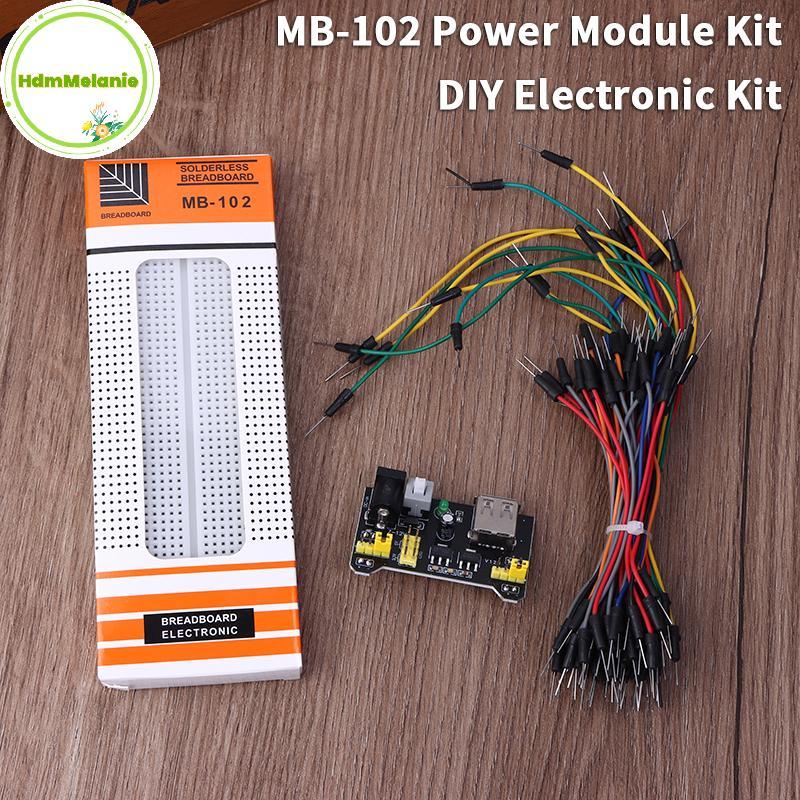 HDMM MB102 Breadboard โมดูล 830 จุด Solderless ต้นแบบขนมปังชุด 65 ...