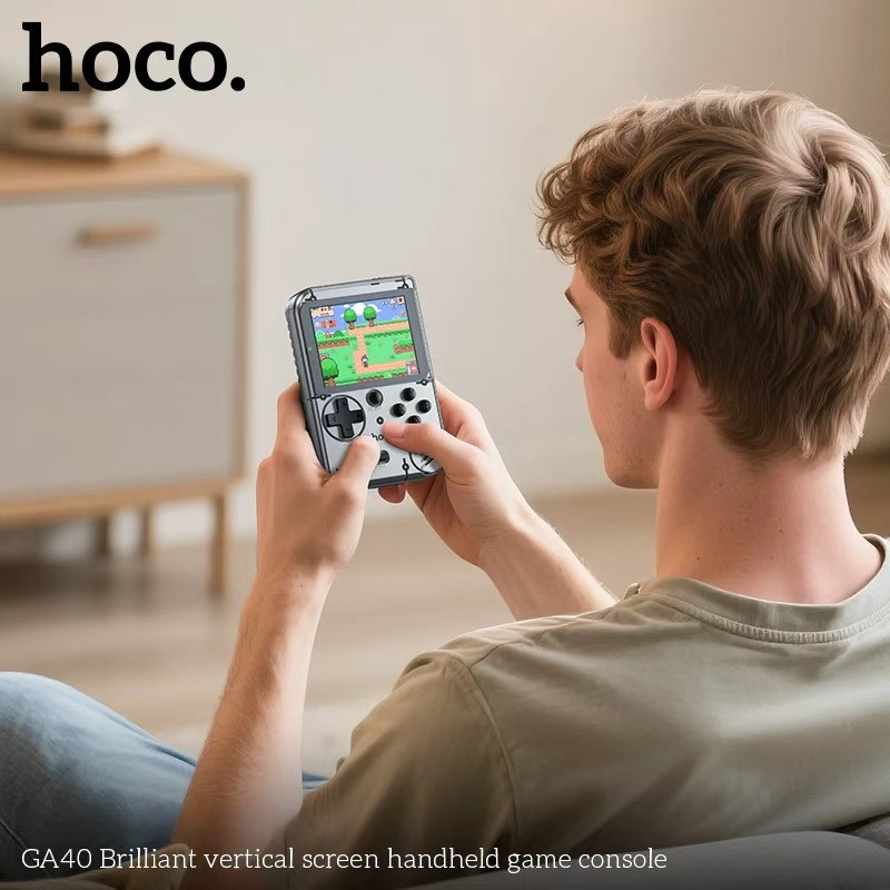HOCO GA40 เครื่องเกมพกพา จอแนวตั้ง พร้อมเกมคลาสสิก 400 เกม สไตล์เรโทร ...