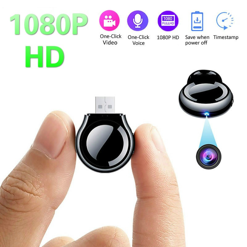 1080P Mini Small Cam กล้อง USB กล้องวิดีโอ Loop Recording เครื่องบันทึก ...