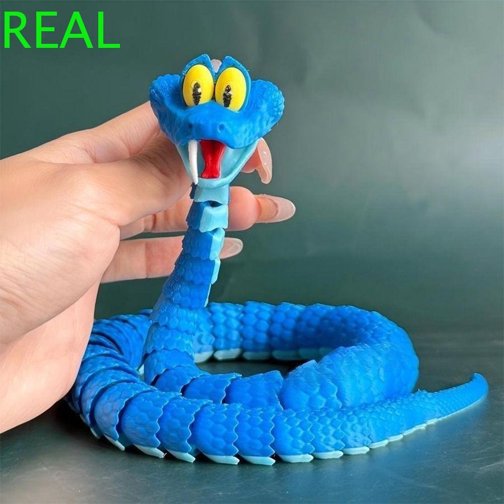 REAL Articulated Poseable Snake, 3D พิมพ์ Zootropolis Blue Snake ...