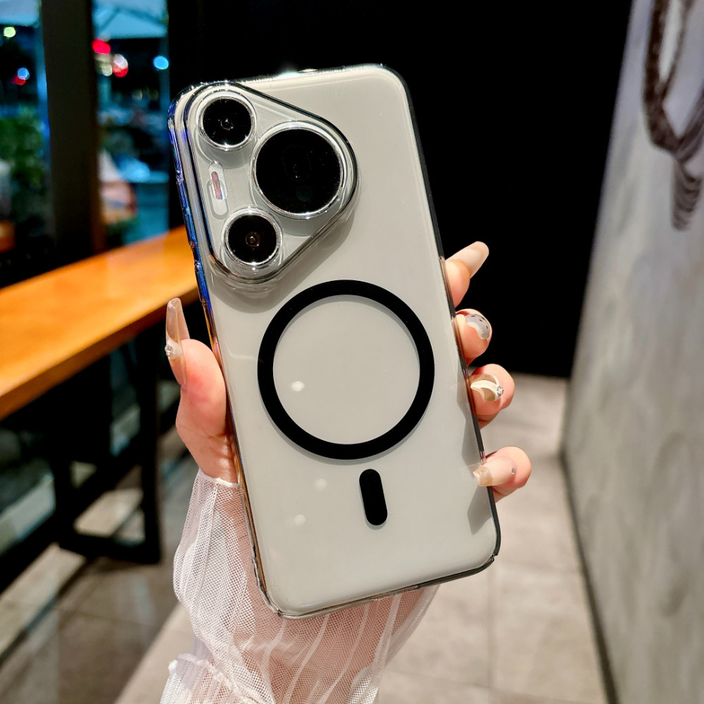 เคสโทรศัพท์แม่เหล็กโปร่งใสสูงสําหรับ Huawei Pura 80 70 Pro Ultra Mate ...