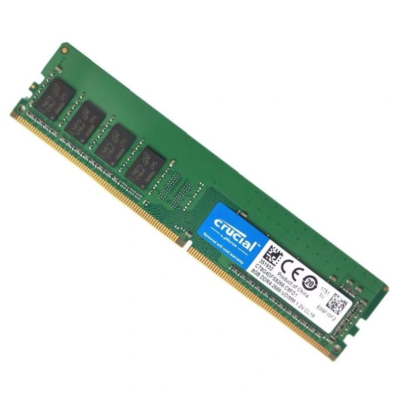 Crucial DDR4 RAM 4G 8G สำหรับคอม PC ความเร็ว 2133 2400 3200MHz | Shopee ...