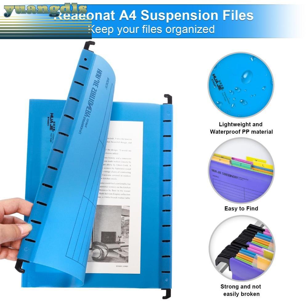 YUANG A4 Quick Labor Folder, พร้อมตะขอ PVC A4 Suspended Type Color ...