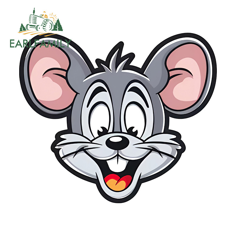 EARLFAMILY Tom และ Jerry Head การ์ตูนรถสติกเกอร์ Scratch-Proof Caravan ...