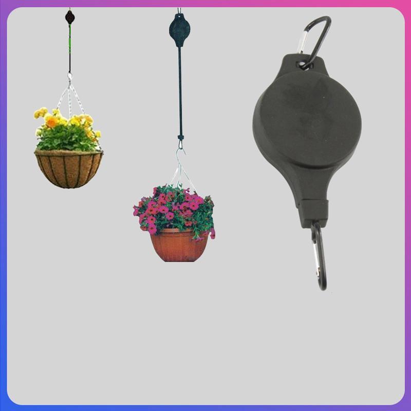 Blossom Bazaar สวนตะกร้าหม้อ Hook ปรับ Lift Plant Pulley ชุด ...