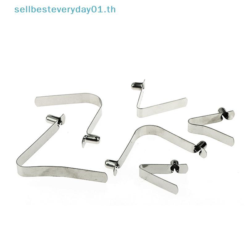 & Sellingbest & 10 ชิ้น V-Shaped Spring Buckle 6 มม. Spring Buckle แผ่น ...
