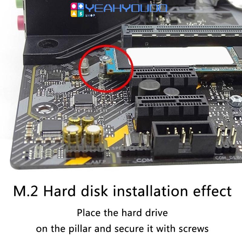Yeahyoudo M 2 SSD Assembly Kit M 2 SSD สกรูยึดสําหรับเมนบอร์ดแล็ปท็อป ...