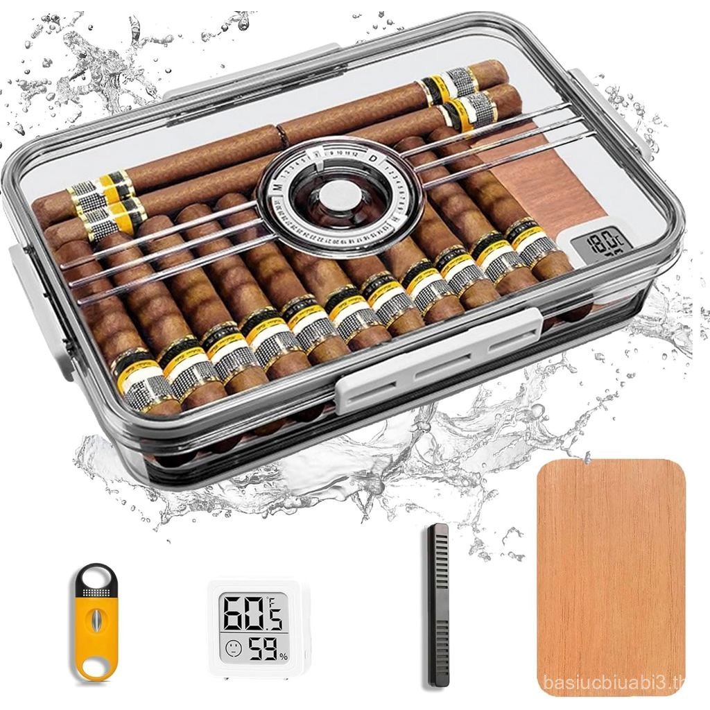 Generic Cigar Humidor, Cedar Cigar Desktop Box พร้อม Humidifier และ ...