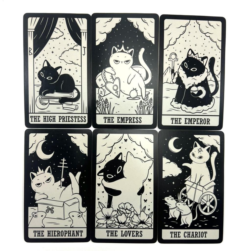 Oracle Card Party Game Fortune Telling Table Game Kitten Tarot Board ...