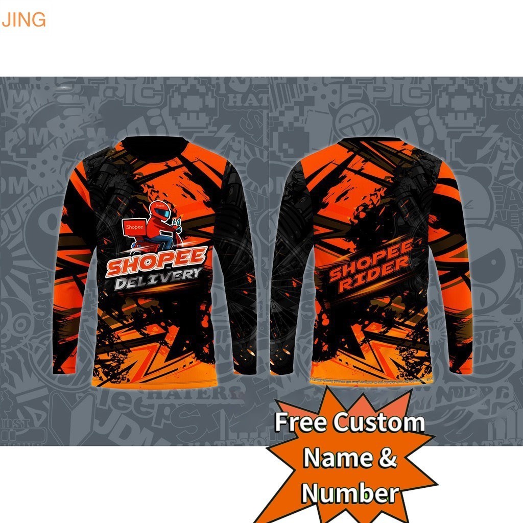 เสื้อมอเตอร์ไซค์ไรเดอร์ Shopee Rider แขนยาว ซับเหงื่อทั้งตัว (ขายดี ...