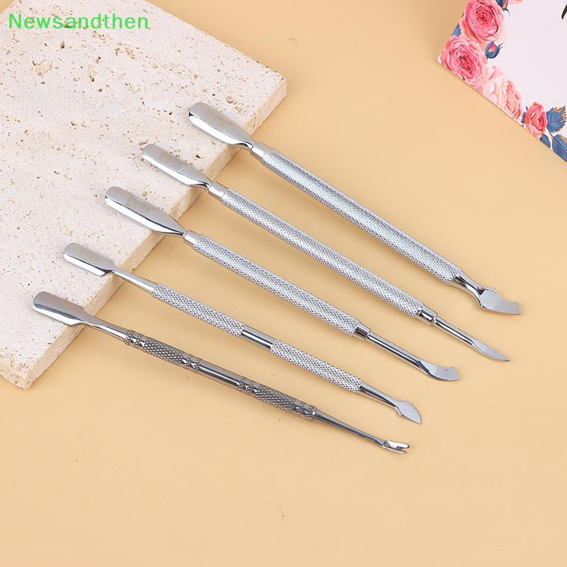 Newsandthen สแตนเลส PUSH เล็บทุ่มเทเพื่อลบ Dead Skin Double-Headed ...