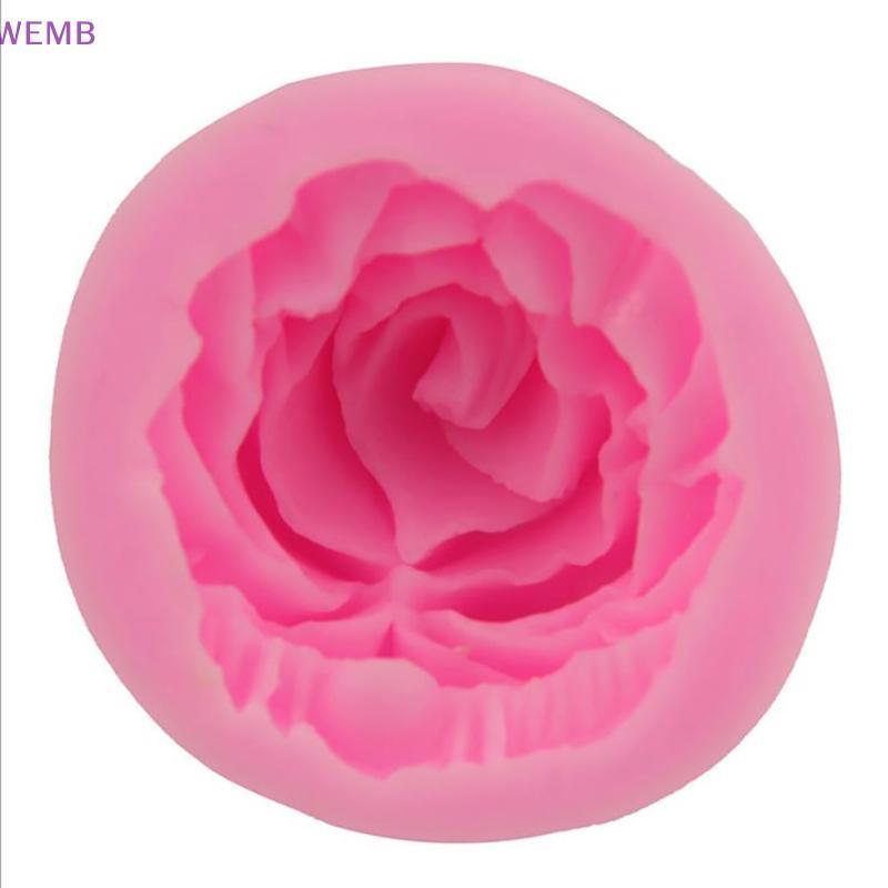 WEMB 3D ดอกไม้รูปดอกกุหลาบซิลิโคน Fondant สบู่เค้กแม่พิมพ์ Cupcake ...