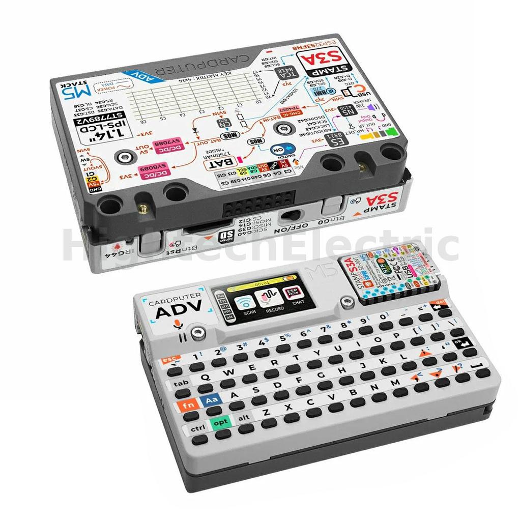 M5Stack Cardputer Adv ESP32-S3 คอมพิวเตอร์โปรแกรม 56 คีย์คีย์บอร์ด 1.14 ...