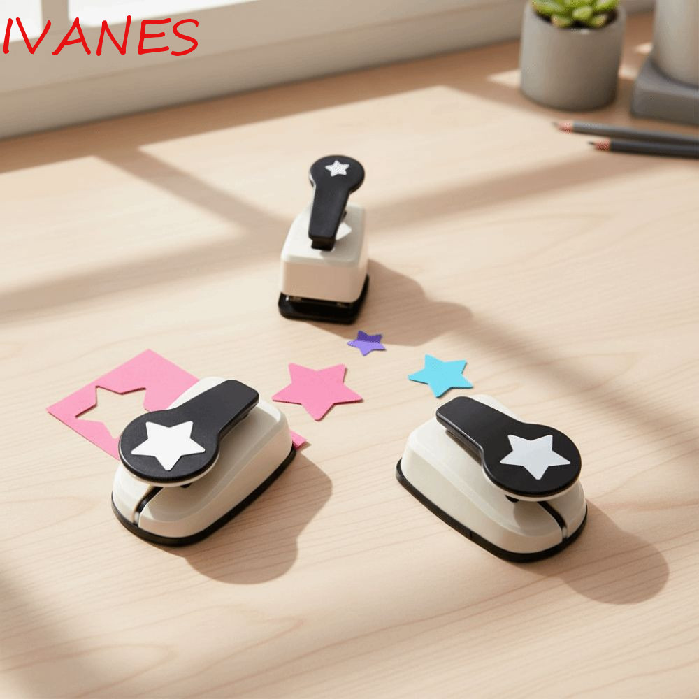 IVANES Scrapbooking Punches Maker, 9/16/25 มม.ศิลปะหัตถกรรมเจาะรู, สี ...