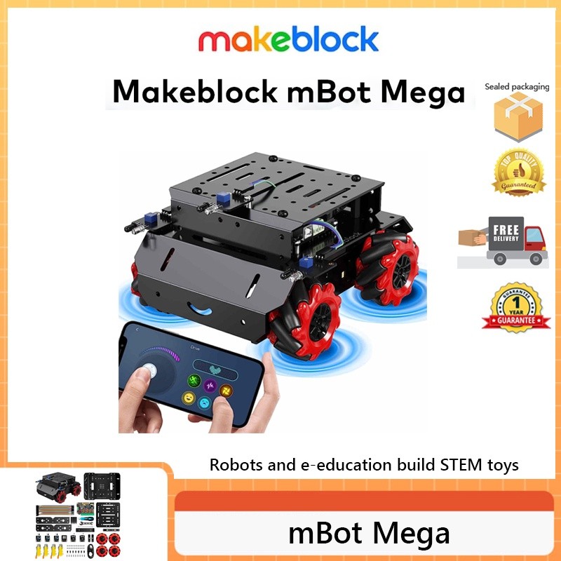 ชุดหุ่นยนต์ Makeblock mBot Mega เข้ากันได้กับ Raspberry Pi, Coding ...