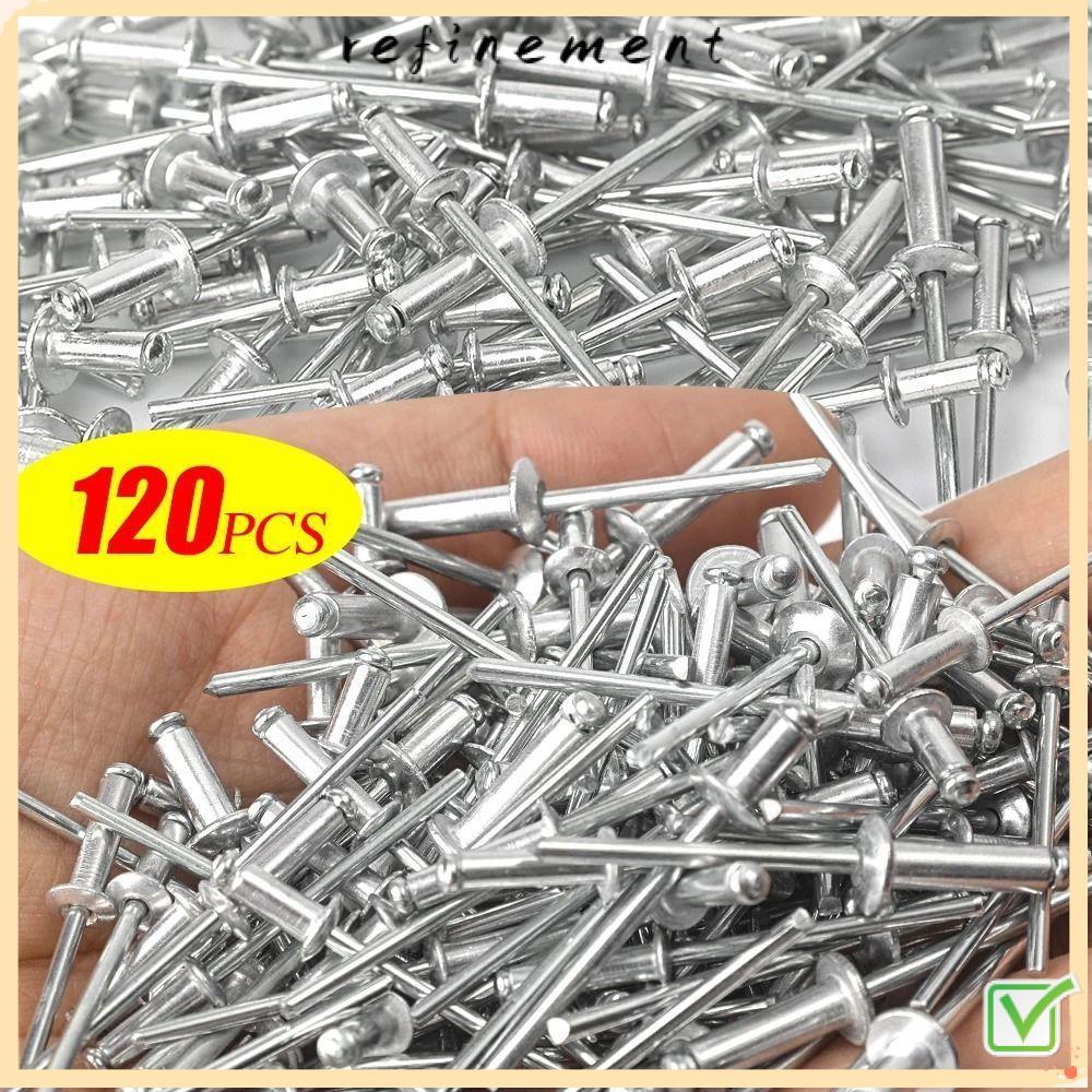 REFINEMENT Self Plugging Rivets เล็บ,อลูมิเนียมหลายขนาด Pop Rivet, DIY ...
