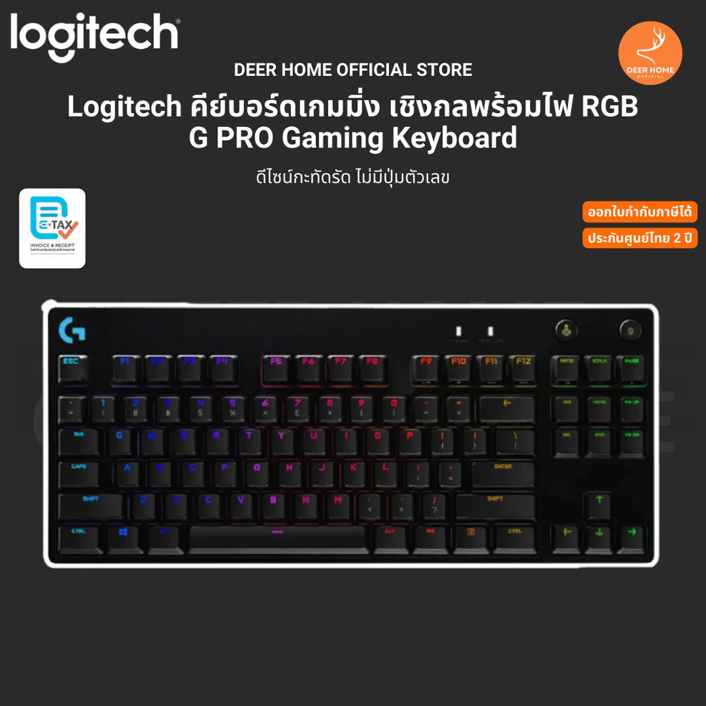 Logitech G Pro Mechanical Gaming Keyboard GX BLUE CLICKY SWITCHES ปุ่ม ...