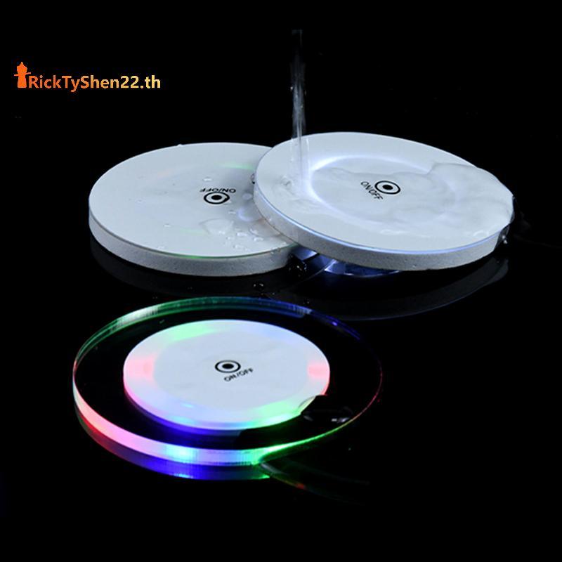 RickTyShen LED Coaster อะคริลิคบาร์ค็อกเทลแฟลชฐาน Mats คริสตัล Ultra ...