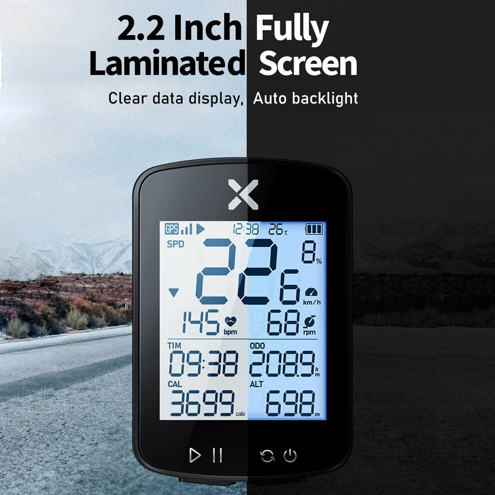 จักรยานความเร็วเมตร Fangzi กันน้ำขี่จักรยานเส้นทางนำทาง Mileometer ...