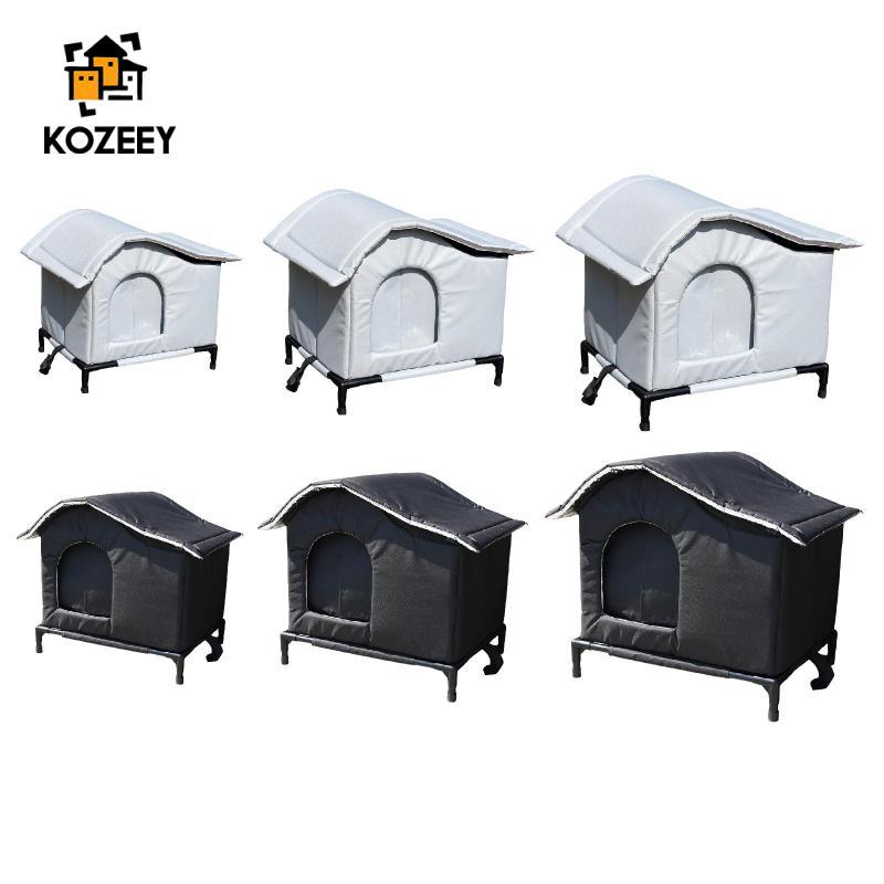 [KOZEEY] กลางแจ้ง Stray Cat House แบบพกพา Fember Cat Shelter พร้อมฉนวน ...