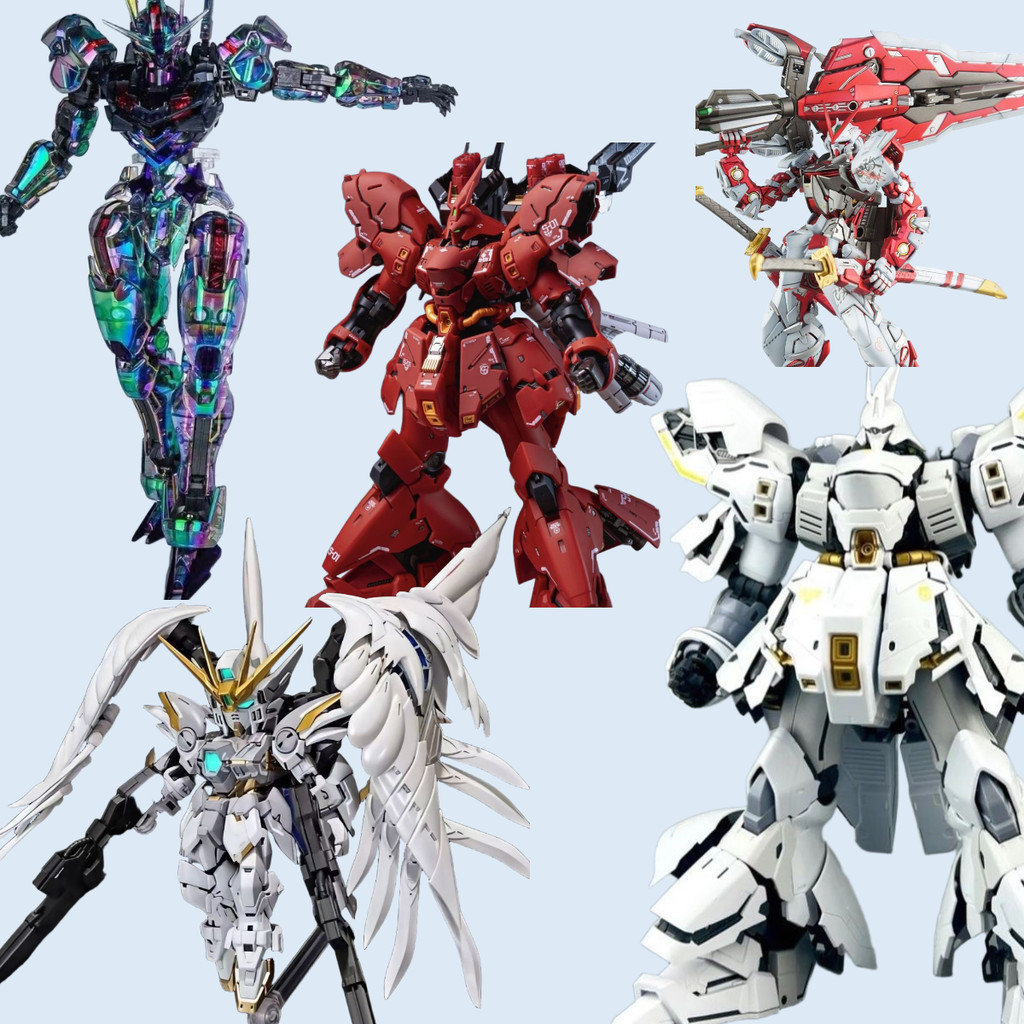 FM-Laser Wind Spirit Warrior RG-White Sazabi MG-6601 Red Heresy MGSD ...