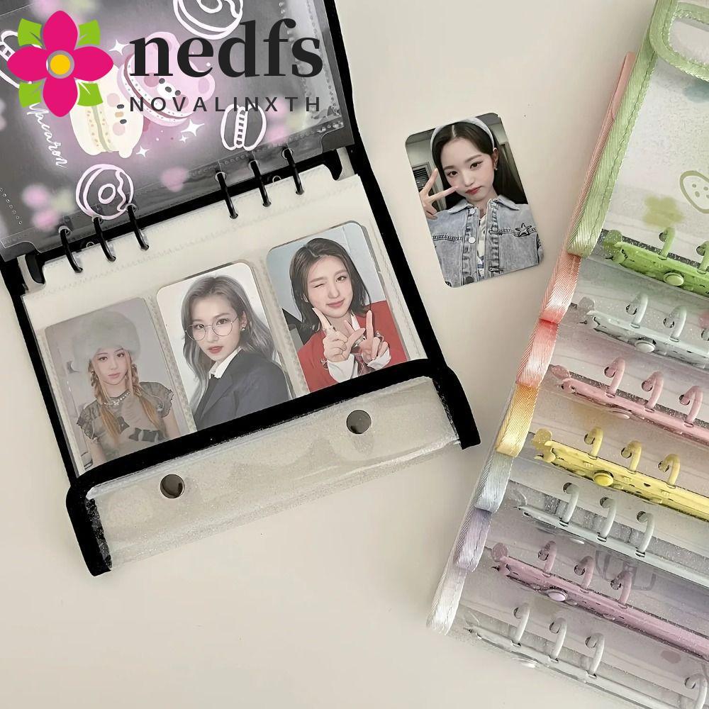 NEDFS A6 Binder Photocard Holder,PVC Journal Notebook Photocards สมุด ...