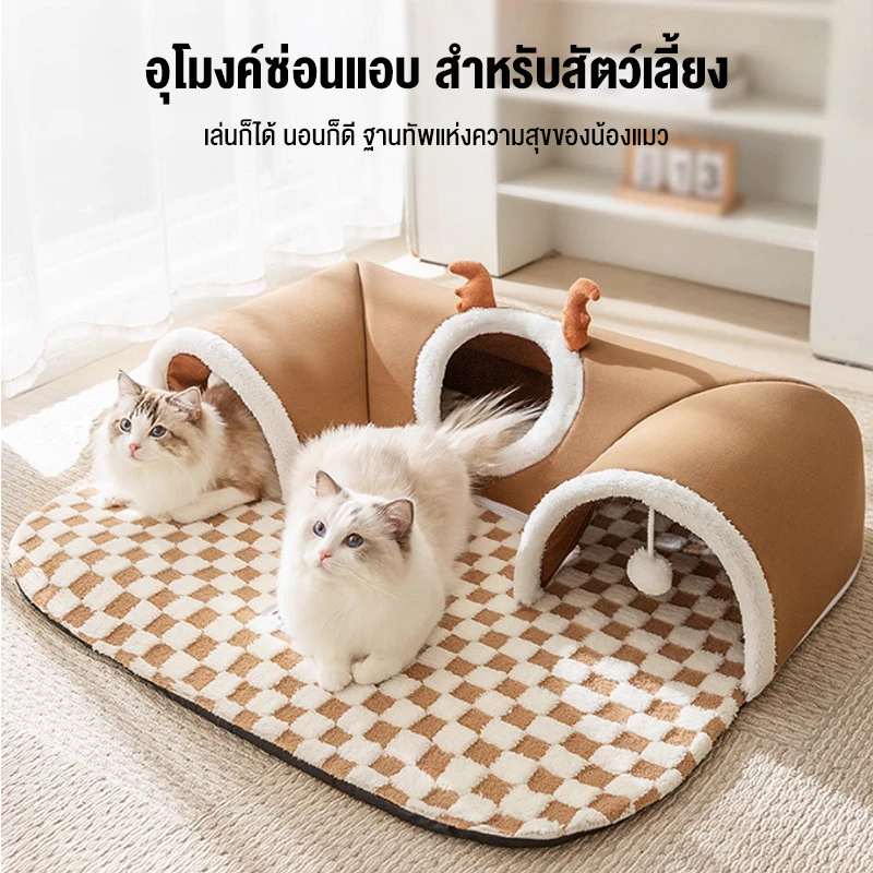 อุโมงค์นอนแมว ที่นอนน้องแมว