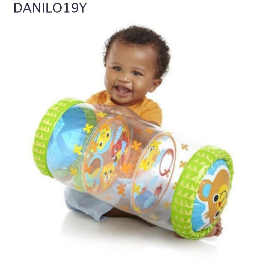 smiling baby lying on the floor with a pacifier in its mouth 48743202 PNG
