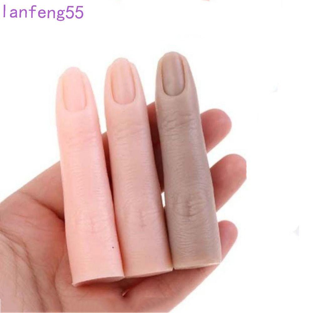 JETTY ฝึก False Finger รุ่นซิลิโคนเล็บ Salon เคล็ดลับเล็บปลอมเล็บการฝึก ...