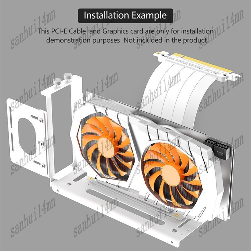 แนวตั้ง GPU Mount Bracket กราฟิกการ์ดพวงมาลัย Mount 2 ช่องกราฟิกการ์ด ...