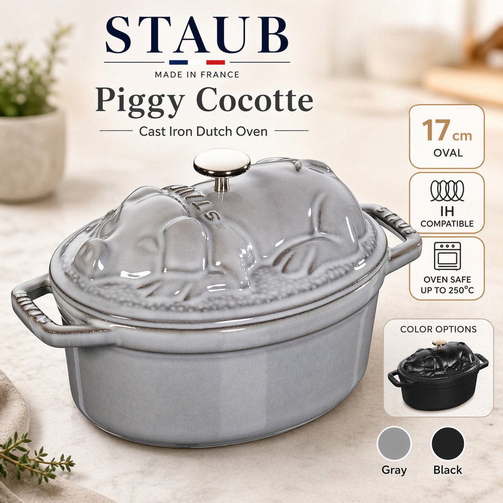 Staub La Cocotte Special Shape 17cm Piggy Cocotte - Cast Iron
