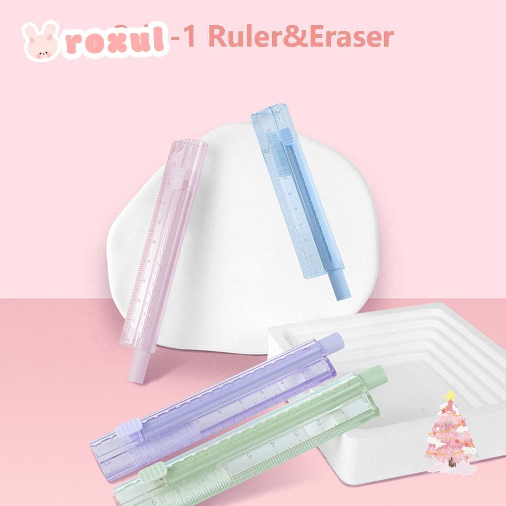 ROXUL 6 ชิ้น/เซ็ตยางลบดินสอ,พร้อมแกนเปลี่ยนได้ไม่มีเศษไม้บรรทัดยางลบ 2 ...