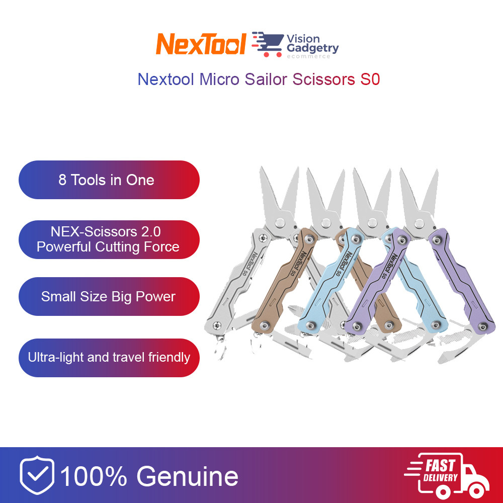 Nextool Micro Sailor กรรไกร S0 8in1 มัลติฟังก์ชั่น Toolkit Camping ...
