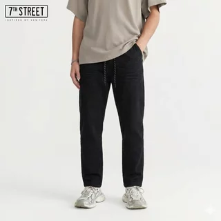 กางเกงขายาว 7ᵗʰ Street ผ้าแคนวาสสแปนเด็กซ์สีดำ สวมใส่สบายได้ทุกสไตล์ รุ่น CVSB