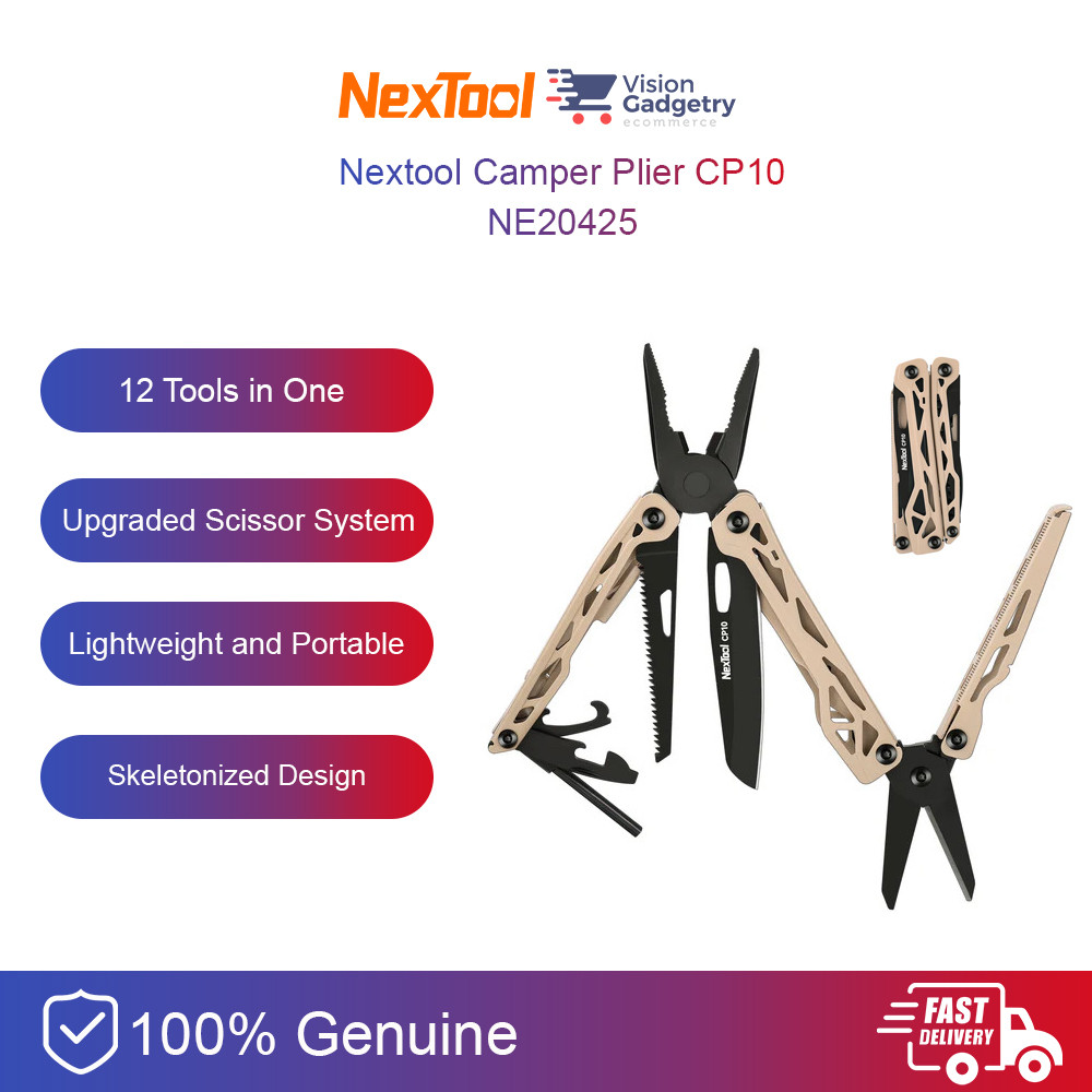 Nextool Camper คีม CP10 12 in 1 เครื่องมือมัลติฟังก์ชั่น Camping ...