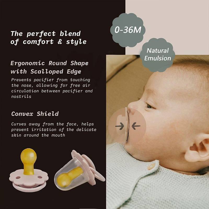 [mengguanchenddd] 1 ชิ้นเลียนแบบนมแม่หัวกลม Pacifier ยางธรรมชาติ ...