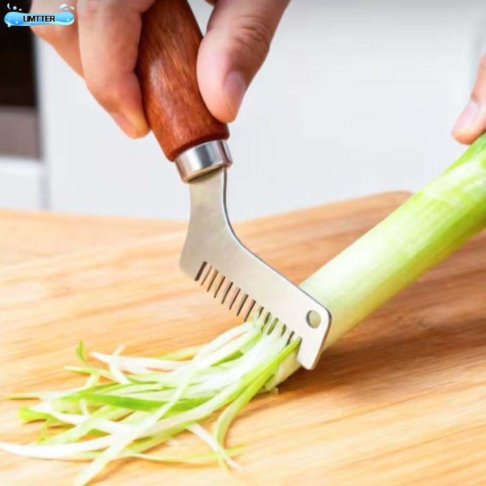 UMTTER Scallion Chopper, สแตนเลสไม้ Handle เครื่องตัดหัวหอม, Creative ...