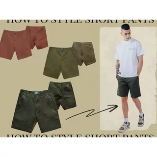 กางเกงขาสั้นผ้าชิโน 7ᵗʰ Street Clothing Man ใส่ได้ทุกสถานการณ์ ทรงสวยฟอกให้สีเฟดขึ้นตะเข็บ รุ่น C-MLT