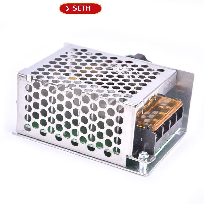 SETH 220V AC ตัวควบคุมแรงดันไฟฟ้ามอเตอร์ควบคุมความเร็ว PWM Controller ...