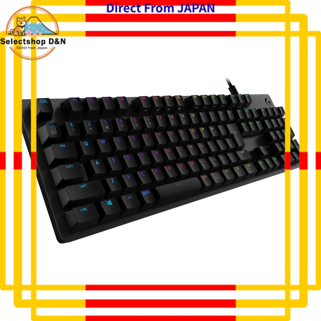 Logitech G Gaming Keyboard G512r-CK Wired Clicky Blue Axis Solid Keying ...