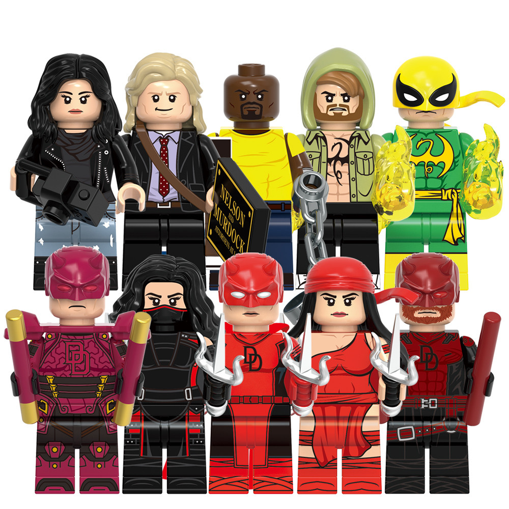 Super Heroes Rivals Daredevil Elektra Iron Fist Luke Cage Jessica Jones ...