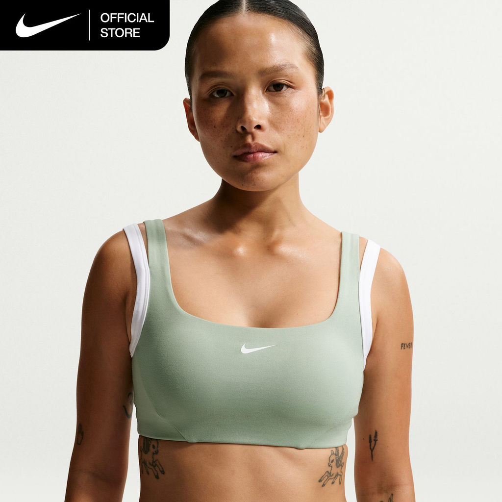 Nike Women's One Light-Support Sports Bra - Steam [IR1957-006] | Shopee ...