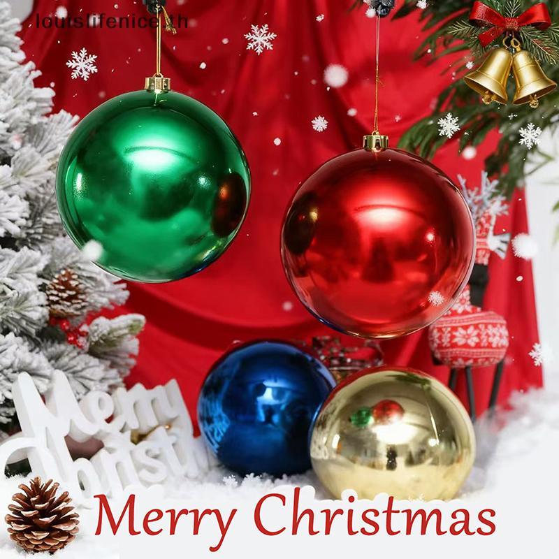 LNTH 1 PC 12/15/20 ซม.ตกแต่งคริสต์มาสเครื่องประดับต้นคริสต์มาสแขวนเงา Bauble สําหรับ Home Bar Party งานแต่งงาน Xmas Decor ร้อน