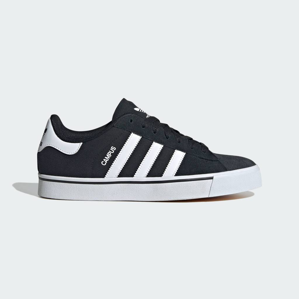 adidas Lifestyle Campus Vulc Shoes Unisex Black ID1372 | Shopee Thailand