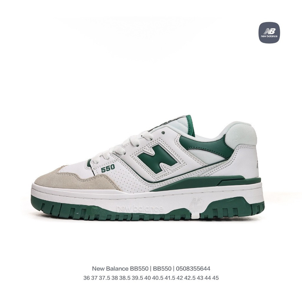 New Balance BB550 พื้นรองเท้ากันกระแทกยางทนทาน 550 รองเท้าวิ่งหนังวัว ...